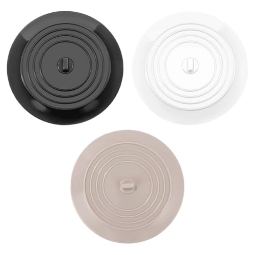 Tapón Universal de Silicona para Bañera, Suave Tapones Fregadero Silicona, 3PCS Tapon De Bañera De Silicona, Suave y Antiolor, 15 cm Tapon De Drenaje Universal para Ducha, Bañera, Lavabo, Fregaderos