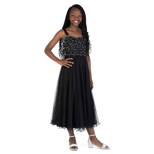 Speechless Girls' Sleeveless Black Maxi Party Dress