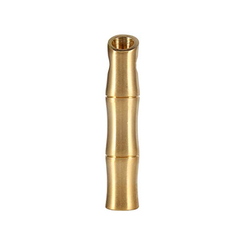Outdoor EDC Brass Signal Whistle, Loud Version Lifesaving Whistle Tool for Camping and Boating