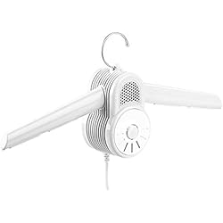 Ventilador Secado Ropa Sichler Haushaltsgeräte Sistemas de planchado industrial - Plancha de vapor: Perchas para secadora de ropa con sopladores de aire frío y caliente, 150 W (secadora percha, Percha de secado)