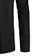 LucMatton Herren Retro Schnürung Mittelalter Kostüm Hemden für Halloween Cosplay Wikinger Pirat Steampunk Vampir Renaissance Gothic Viktorianische Kleidung Schwarz Mittel
