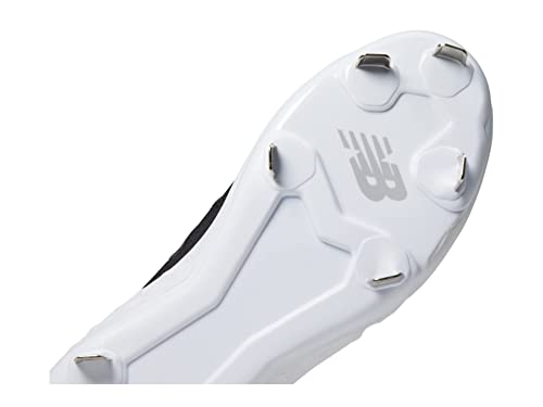 New Balance Women's Fresh Foam Velo V3 Softball Shoe, Black/White, 6