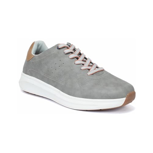 Image of Red Chief Men's Sneakers | Lace-Up Low Ankle Shoes for Everyday Wear | Stylish & Comfortable Trendy Footwear | Mid Grey (C6007)