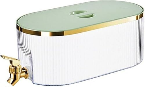 AOBOPO大容量 5.3L 冷水筒|蛇口付き ドリンクピッチャー・麦茶ポット|冷蔵庫収納可 ポータブルドリンクサーバー|アウトドア・家庭・店舗用 ファッションデザイン|軽量 ウォータータンク・ドリンクディスペンサー兼用