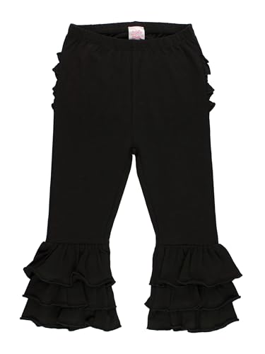 Image of RuffleButts Baby /Toddler Girls Stretchy Flare Pants w /Ruffles