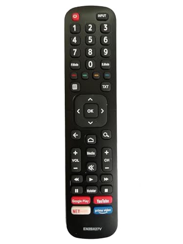 Image of LipiWorld EN2BX27V 4K FHD LCD LED TV Smart TV 32US 43US 32GA 43GA Remote Control with Function Netflix YouTube Prime Video Google Play Compatible for VU Tv Remote