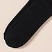 Amazon Essentials Women's Crew Socks, Cotton, 6 Pairs, Black, 6-9