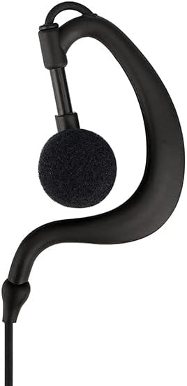 Close-up of the C-type earhook design for the Retevis earpiece.