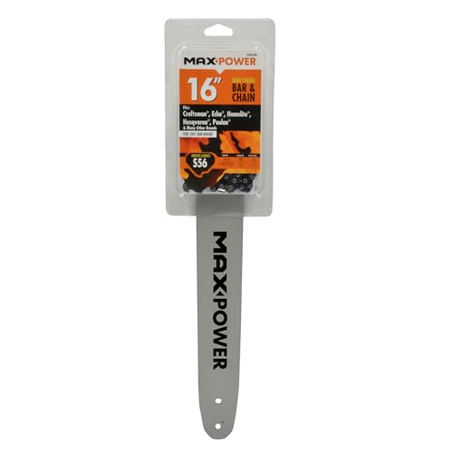 Maxpower 336550N 16 Inch Bar & Chain Combo For Craftsman, Echo, Homelite, Poulan & Other 16 Inch Saws Black by Maxpower - Used condition - US$36.21
