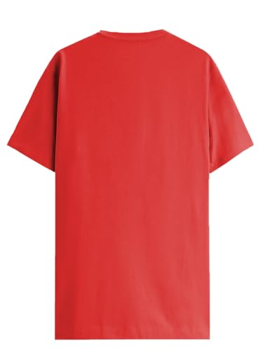 Image of ADRO Men's Graphic Printed 100% Cotton T-Shirt - Regular Fit, Printed T-Shirts for Men