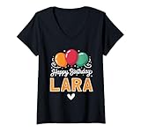 Photo Gallery donna buon compleanno dicendo lara maglietta con collo a v Photo Gallery donna buon compleanno dicendo lara maglietta con collo a v