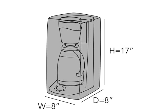 Image of Covermates Coffee Maker Cover, 8 inchW x 8 inchD x 17 inchH, Cream