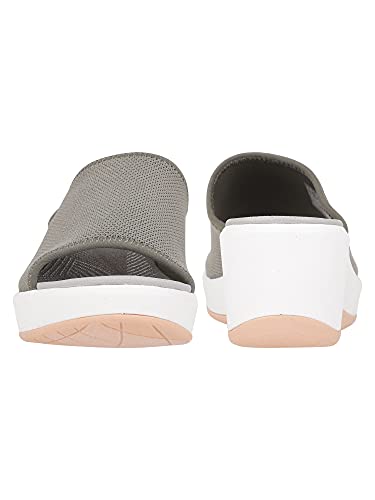 Image of Clarks Olive Coloured Womens Wedges (Size: 7)-26141499