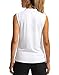 SANTINY Women's Sleeveless Golf Shirt Zip Up Tennis Lightweight Quick Dry Tank Tops Polo Shirts for Women(A White_S)