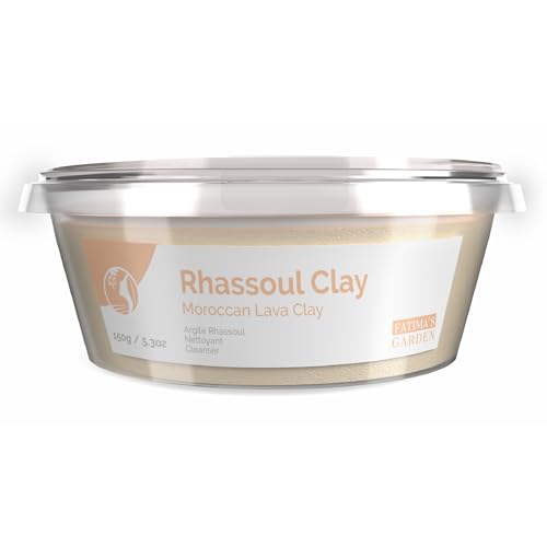 Fatima's Garden Rhassoul Clay - Natural Detox Clay for Skin & Hair, 150g