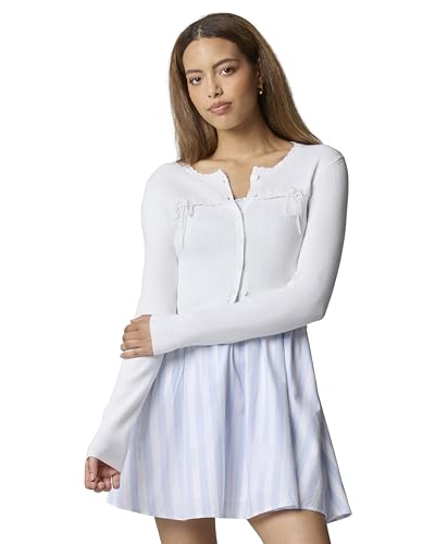 Image of Florence by Mills Womens Baby Bow Cardi, Bright White, XL
