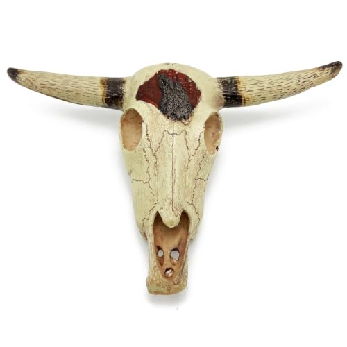 Image of Fish Aquarium Tank Hideout Decor Decorations Bull Skull Tank Decor Cave Animal Large Reptile Bones Snake for Desert Terrarium Ornament