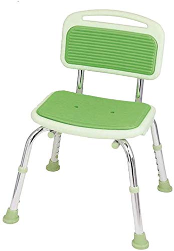 DDTP Adjustable Aluminum Shower Stool with Backrest #TOP11