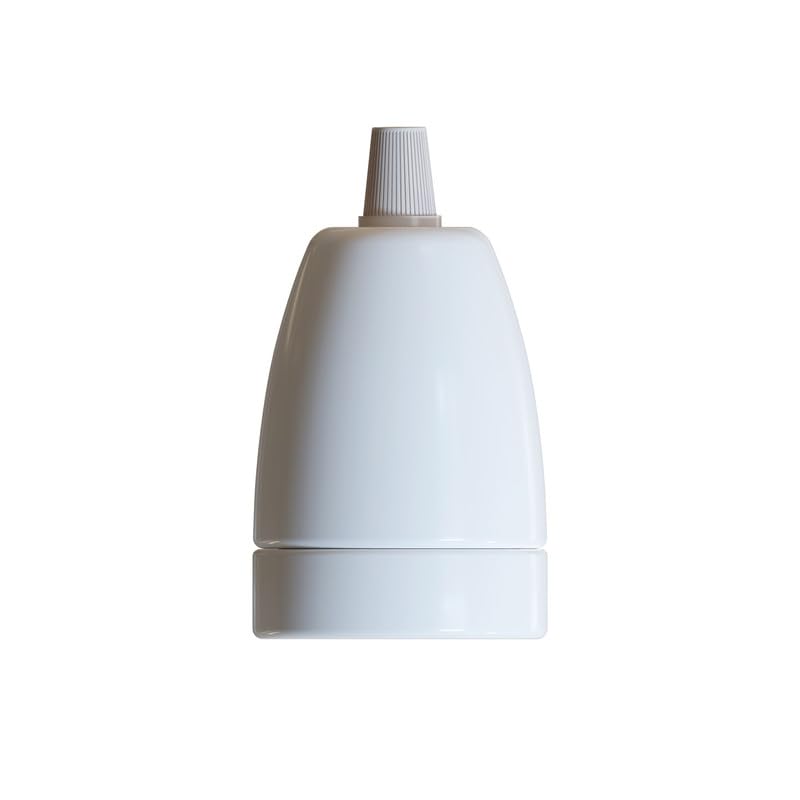 Soporte de cerámica LEDSone E27 sólido de porcelana blanca, lote de 4 piezas 4