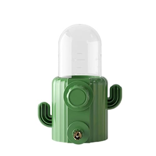 大容量250ml鳥の水ディスペンサーケージマウント可能なサボテンシェイプフィーダーリークプルーフバードウォーターリングアクセサリーマウントディスペン
