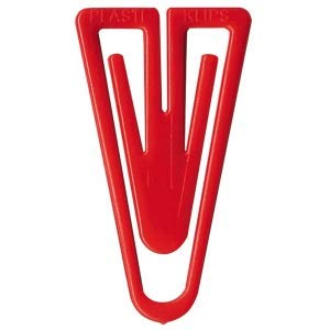 Laurel 20 x Büroklammern Super Plastiklips 250mm VE=1 Stück rot