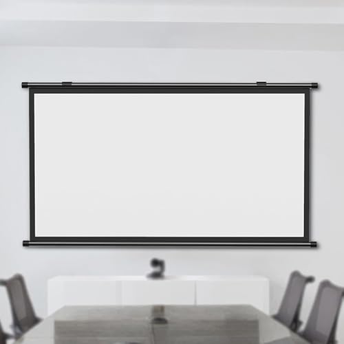 Pantalla manual para proyector 16:9 72 pulgadas miniatura 3