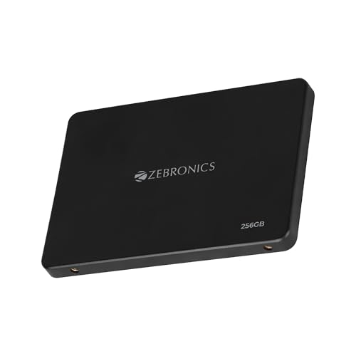 Image of Zebronics 256GB SSD, 2.5 Inch Internal Drive, 550MB /s Read & 500MB /s Write, Faster Than HDD, Low Power Consumption, Silent Operation, S.M.A.R.T Support, High Performance Storage (SD26A)