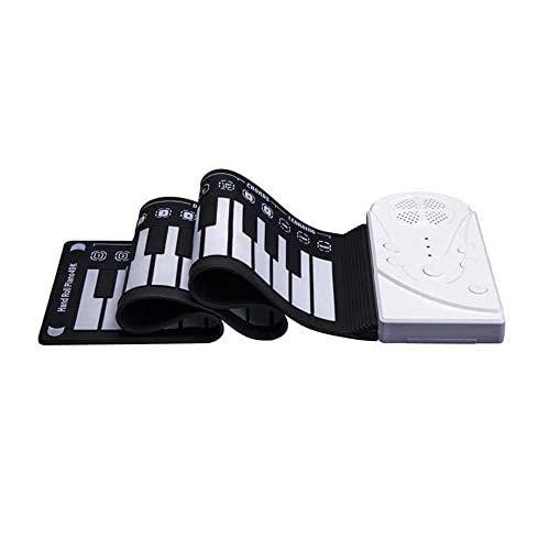 YUKM Roll-up Piano Silicone 49 Touches Roll Up Piano Keyboards Hand Roll Piano Cadeaux Éducatifs,Blanc - Les Beatles, Paul McCartney, John Lennon, RIngo Starr, George Harrison YUKM Roll-up Piano Silicone 49 Touches Roll Up Piano Keyboards Hand Roll Piano Cadeaux Éducatifs,Blanc