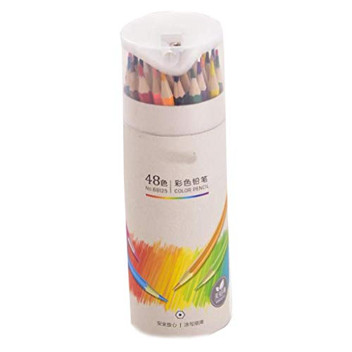 fine_fine Box Colored Pencils, Drawing Tool Pencil Set, Core Color Pencil Set for Adult Coloring Books Artist Drawing Sketching Crafting (48 Color)