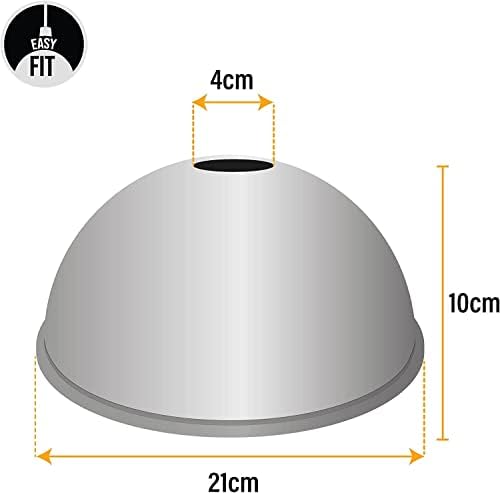 Metal Ceiling Lamp Shade, Easy Fit Light Pendant -21cm Modern Ceiling Lighting Shade for Bedroom Hallway, Office, Café - Image 4