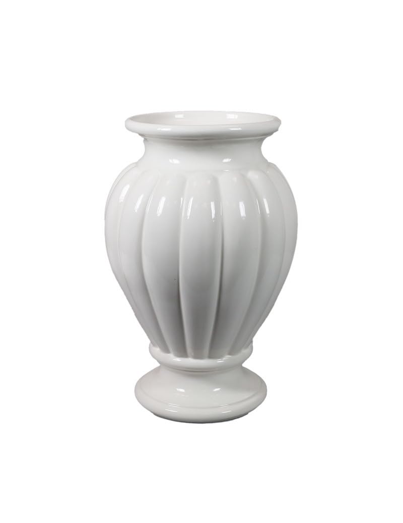 BRANDANI Portaombrelli Coste bianco ceramica h50 cm