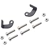 RC Light Bar Roof Lamp Kit 48 Double Row Lights Compatible with Traxxas Slash Rustler Trx4 Axial SCX10 Tamiya D90 Gen8 1/10 RC Crawler (L Shape Universal Brackets)
