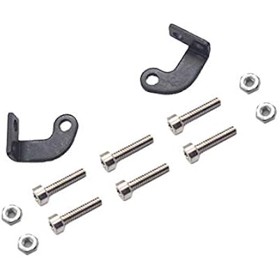 RC Light Bar Roof Lamp Kit 48 Double Row Lights Compatible with Traxxas Slash Rustler Trx4 Axial SCX10 Tamiya D90 Gen8 1/10 RC Crawler (L Shape Universal Brackets)