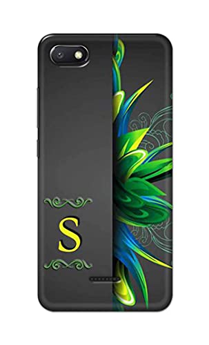 Image of Name II Initial II Letter Alphabet S Hard Back Case Cover for Redmi 6A Back Cover -(J5) VNS2222