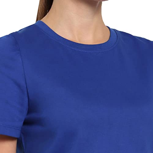Image of Bewakoof Women Hashtag Blue Puff Sleeve T-Shirt