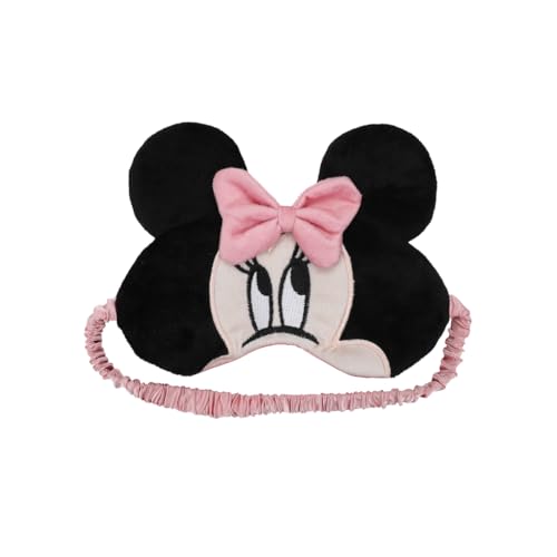Image of Bioworld Minnie Mouse Kids Travel Set with Neck Pillow Eye Mask and Luggage Tag - Disney Magic on the Go!