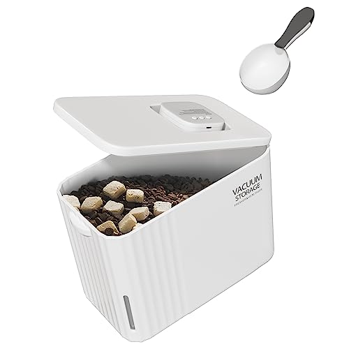 Doozx Vacuum Pet Food Storage Container for Cats Dogs Food Storage,99% Vacuum Dog Food Storage Protect Pet Health,Large Capacity 12L/14~16 lb Airtight Containers,Smart Vacube Sealed Food Storage Box