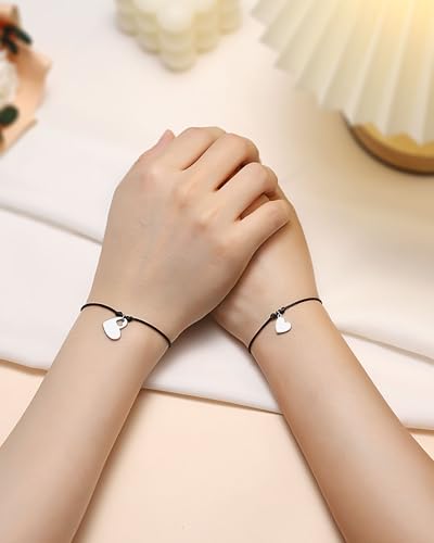 Image of First Day of Kindergarten /Preschool Gift Back to School Bracelet Mommy and Me Matching Mother Daughter Bracelets