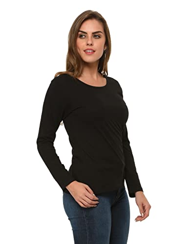 Image of Frenchtrendz Women's 100% Cotton Full Sleeves Round Neck Top