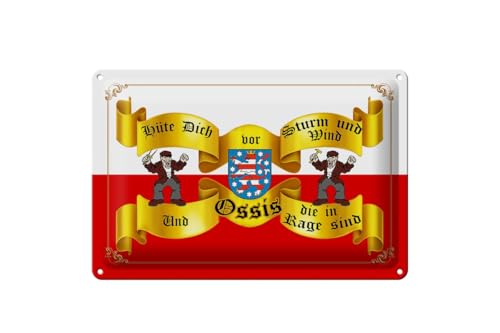 Blechschild 20x30cm gewölbt Hüte dich vor Sturm und Wind Ossis Thüringen Sprüche Deko Geschenk Schild Blechschild 20x30cm gewölbt Hüte dich vor Sturm und Wind Ossis Thüringen Sprüche Deko Geschenk Schild