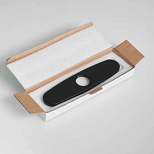 Fapully Spring Black Kitchen Faucet With Deck Plate #TOP6