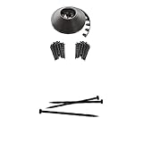 EasyFlex Heavy-Duty No-Dig Landscape Edging with BONUS Anchoring Spikes, 100 Foot Kit, Black & EasyFlex Spiral Landscape Edging Anchoring Spikes, 24 Count