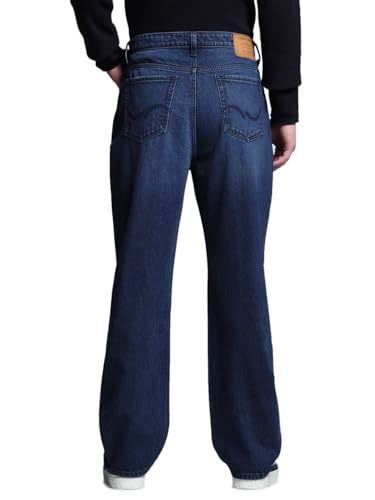 Image of Jack & Jones Men's Loose Fit Low-Rise Mildly Distressed Jeans