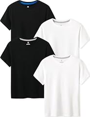 White, Black, White V-neck, Black V-neck