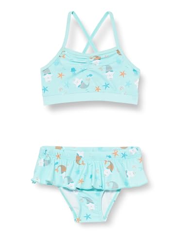 Playshoes UV-Schutz Bikini Traje de baño, Gato del Mar Unicornio, 98-104 para Niñas