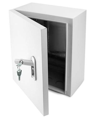 Boîte électrique d'extérieur en fibre de verre QWORK, coffret renforcé étanche - 8