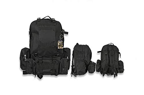 Mochila Barbaric Negra 50L para Senderismo  Acampada  montañismo  Caza  Aire Libre