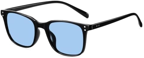 SHEEN KELLY Polarized Square Blue Tinted Glasses For Men Women Sunglasses