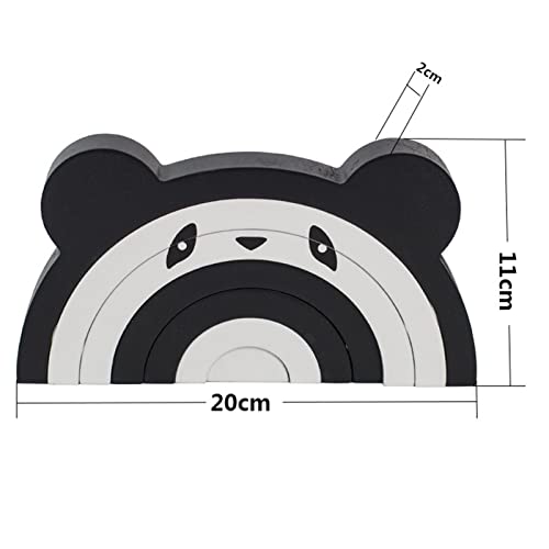 Blocs de Construction Empilables Iris Jouet pour Tout-Petits Panda - 3