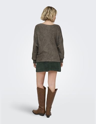 Only Maglione Donna 15168705, Marrone, S - 5